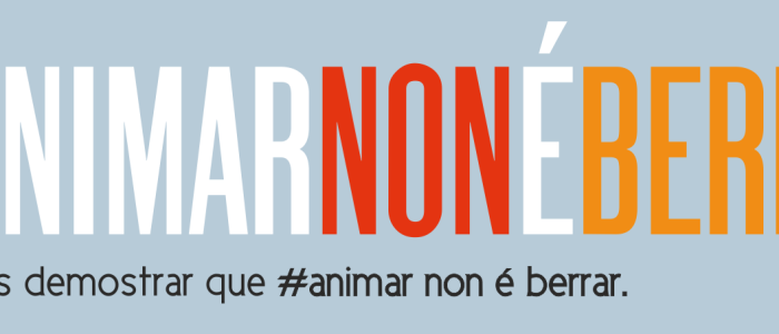 animar non é berrar evento